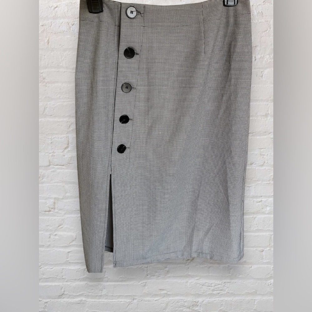 Anthropologie X Mare Mare Asymmetrical Button-down Midi Skirt Side Slit Size XS - Picture 5 of 10